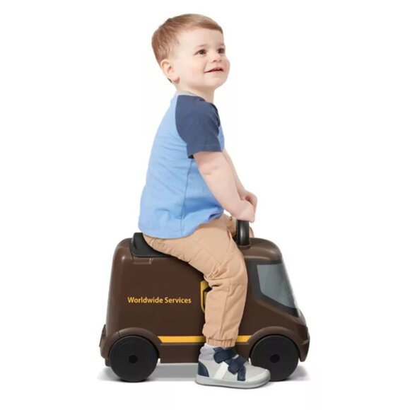 NEW Radio Flyer UPS Delivery Truck Toy Car Baby Toy Pretend Play Ride On Push - Picture 13 of 16